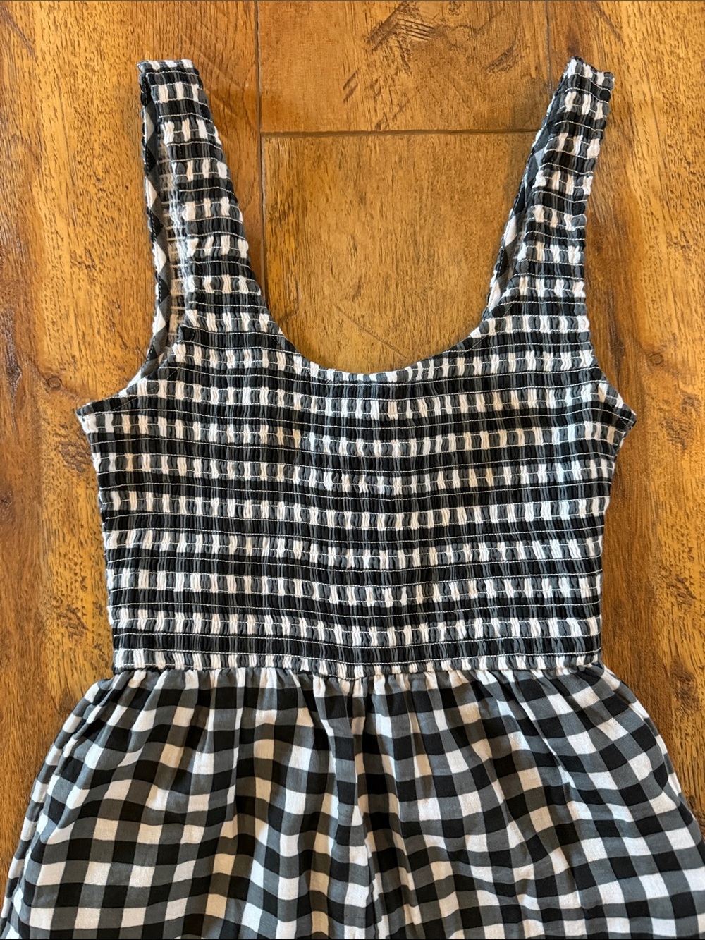 NWT ASOS Jumpsuit Wide Leg Gingham - Picture 4 of 14